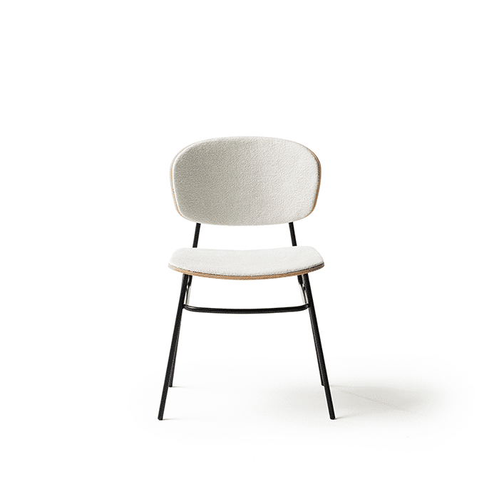 FOSCA  Chair (Upholstered S/B) (BIO Brown, Madera Fresno Bosco Ash Wood)