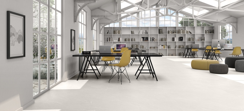 Feinsteinzeug — Avenue White Silk 1200 x 3000 - 6mm