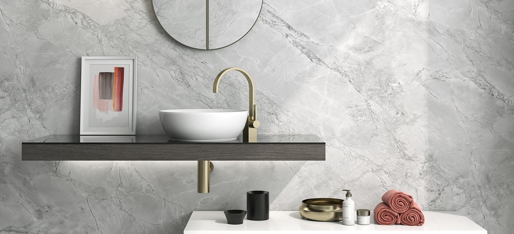 Feinsteinzeug — Brazil Super White Hond 1200 x 3000 - 6mm