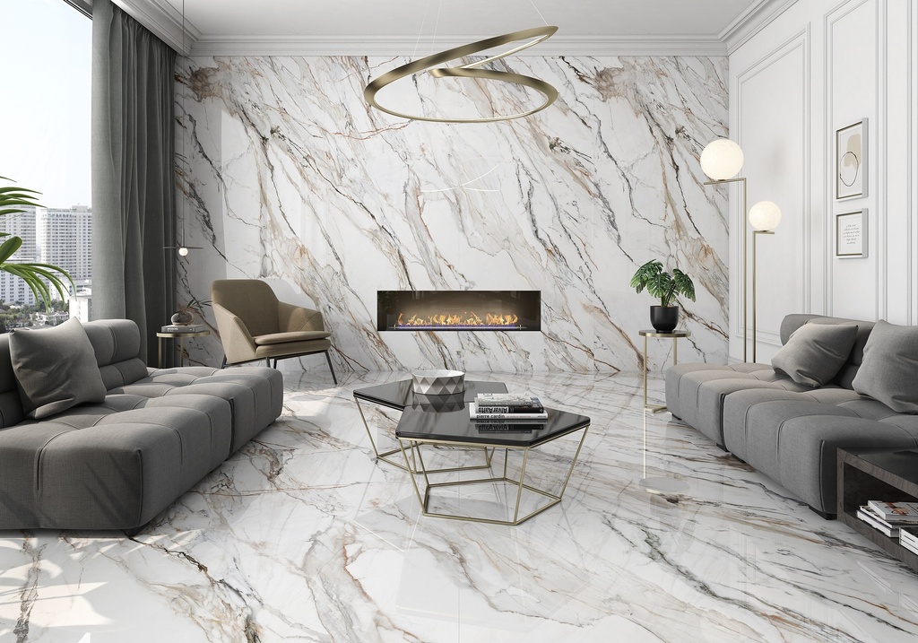 [MAT-ARKLAM-CALACATTA-PAONAZZO-POLISHED-1200-X-3000-6MM] Porcelain — Calacatta Paonazzo Polished 1200 x 3000 - 6mm