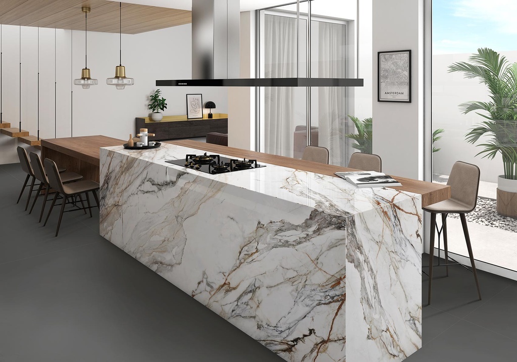 [MAT-ARKLAM-CALACATTA-PAONAZZO-POLISHED-1500-X-3200-12MM] Feinsteinzeug — Calacatta Paonazzo Polished 1500 x 3200 - 12mm