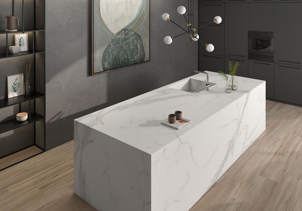 [MAT-ARKLAM-ESTATUARIO-HOND-1200-X-3000-12MM] Porcelain — Estatuario Honed 1200 x 3000 - 12mm