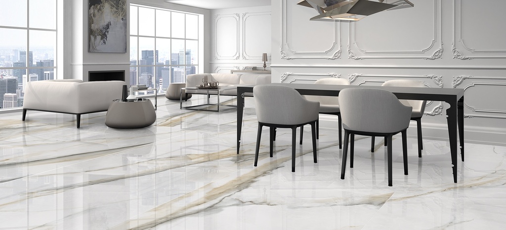 [MAT-ARKLAM-ATLANTIS-GOLD-POLISHED-1200-X-3000-6MM] Feinsteinzeug — Atlantis Gold Polished 1200 x 3000 - 6mm