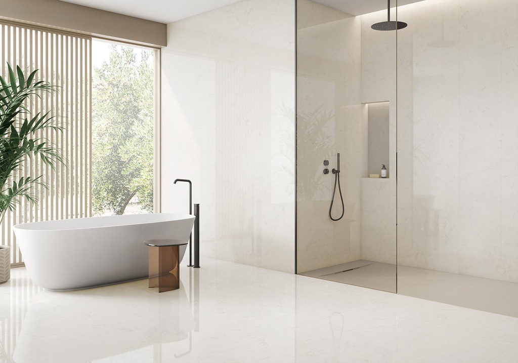 [MAT-ARKLAM-BIANCO-PERLINO-POLISHED-1200-X-3000-6MM] Porcelain — Bianco Perlino Polished 1200 x 3000 - 6mm
