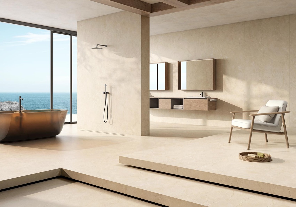 [MAT-ARKLAM-MARFIL-SUPREME-HOND-1200-X-3000-6MM] Porcelain — Marfil Supreme Honed 1200 x 3000 - 6mm
